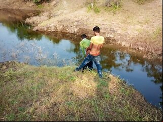 asian (gay) Indian village boy couple goes near water in the forest and enjoys water and also enjoys sex - Gay Movie In Hindi Voice twink (gay)
