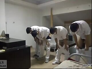 spanking Teacher spanks four naughty boys fetish