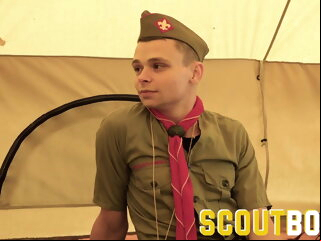 bareback ScoutBoys - Young twinks caught by older man then fucked twink