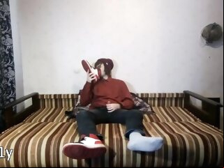 foot fetish Young Emo Twink Jerks Off And Fucks Sneakers Gay Porn Tube fetish